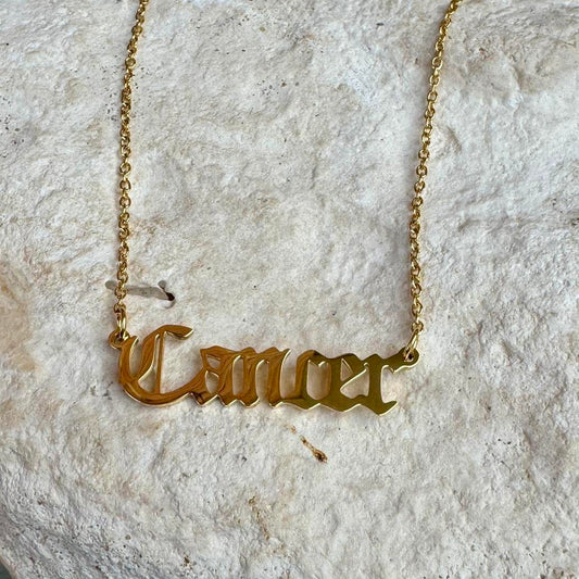 Taurus Star Sign Zodiac Necklace | 18K Gold Plated