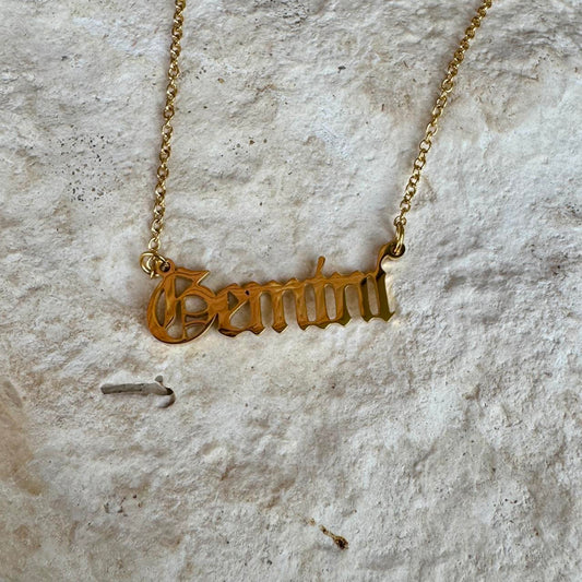 Leo Star Sign Zodiac Necklace | 18K Gold Plated