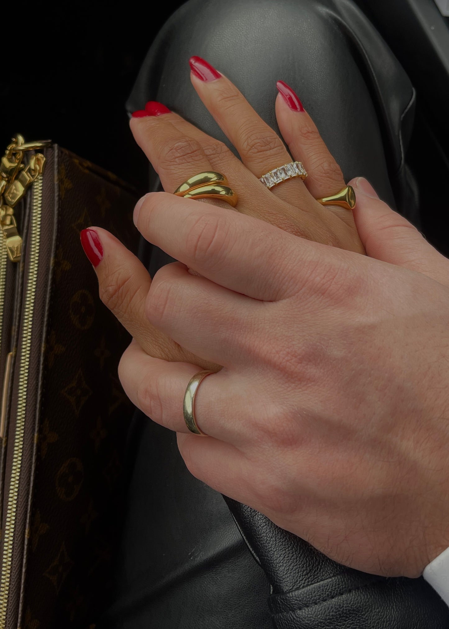 Naomi CZ Baguette Ring | 18k Gold Plated