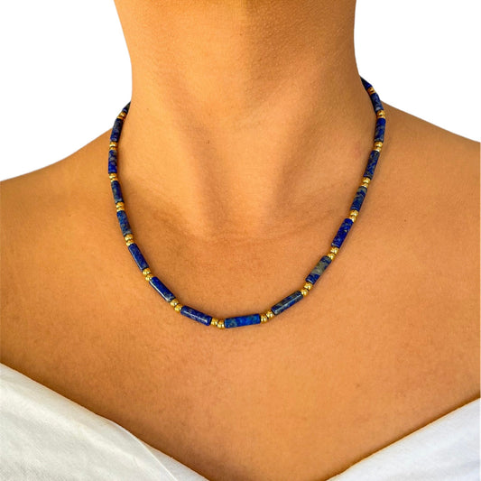 Lapis Lazuli Heishi Necklace
