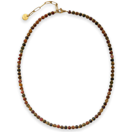 Picture Jasper Heishi Necklace
