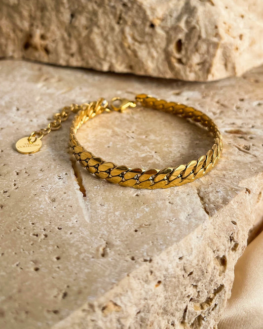 Flat Cuban Chain | 18K Gold Plated