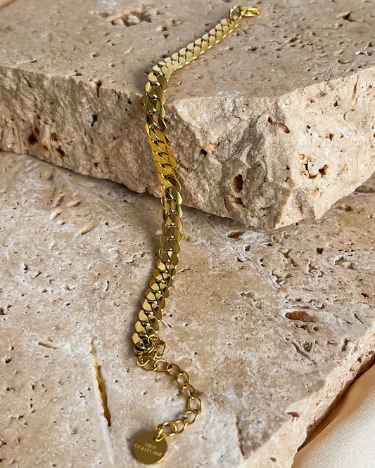 Flat Cuban Chain | 18K Gold Plated