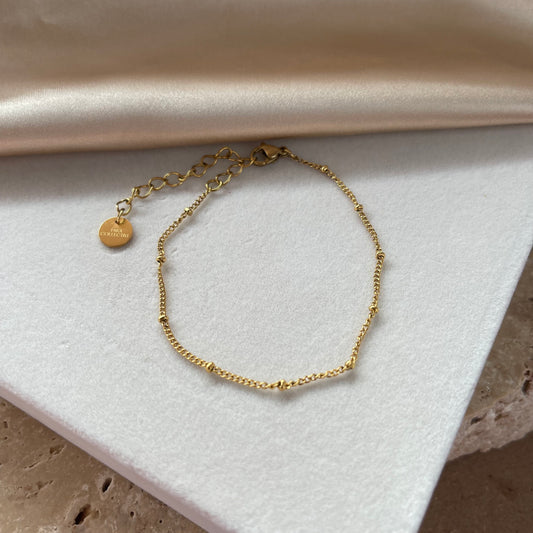 Dainty Satellite Chain Bracelet | 18K Gold Plated