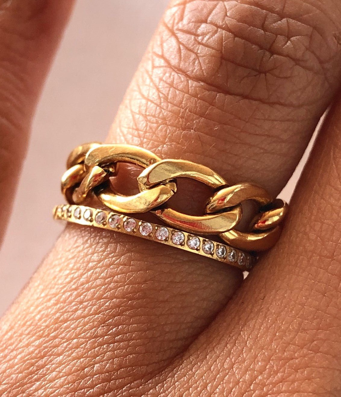 Cuban Chain Ring - 6mm | 18k Gold Plated