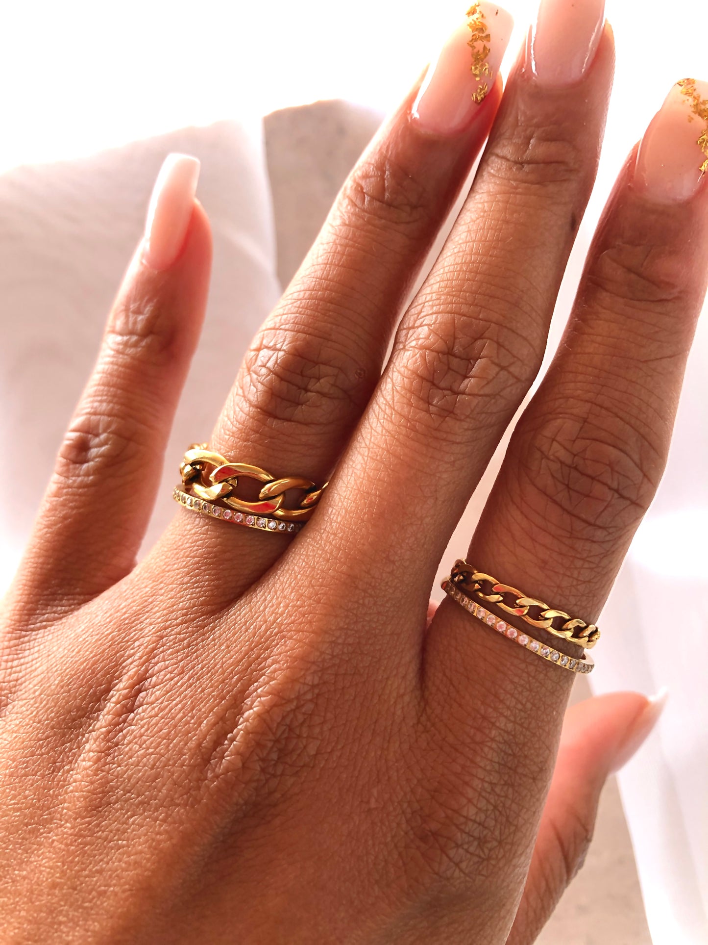 Cuban Chain Ring - 3mm | 18k Gold Plated