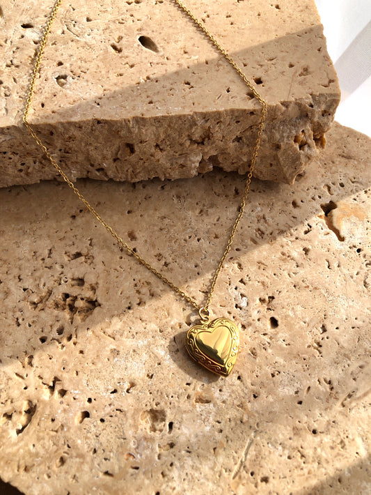 Locket Heart Necklace | 18k Gold Plated