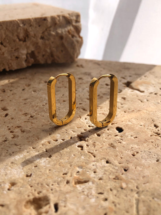 U Hoops | 18k Gold Plated