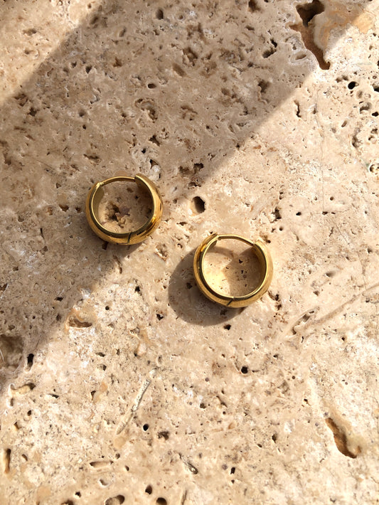 Yazmin Bold Hoops | 18k Gold Plated