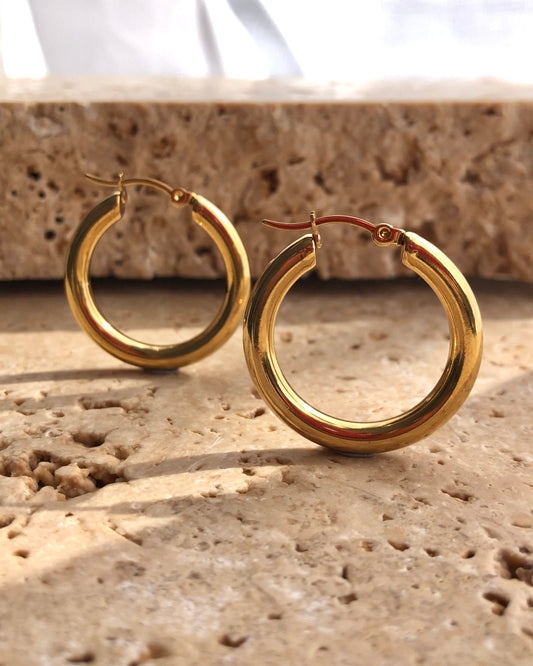 Classic Hoops - 30mm | 18k Gold Plated