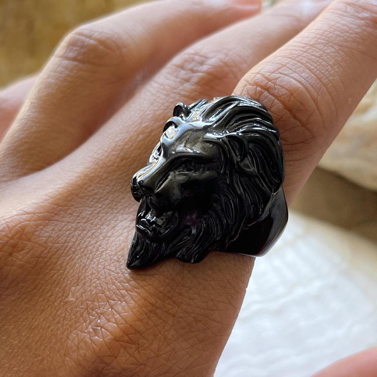 Gold Lion Ring | 18K Gold Plated