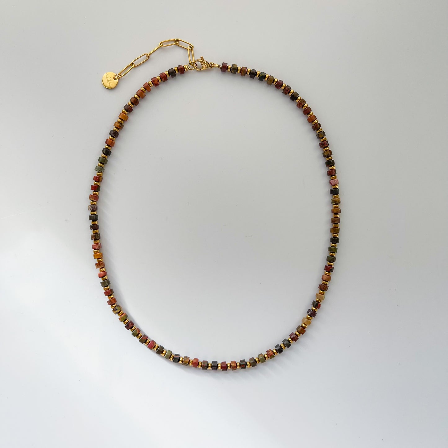 Picture Jasper Heishi Necklace