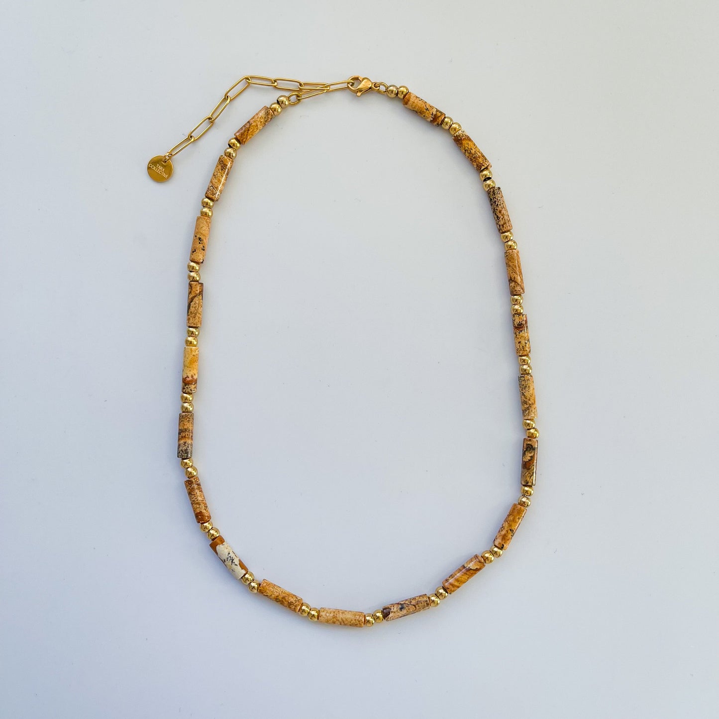 Picasso Jasper Heishi Necklace