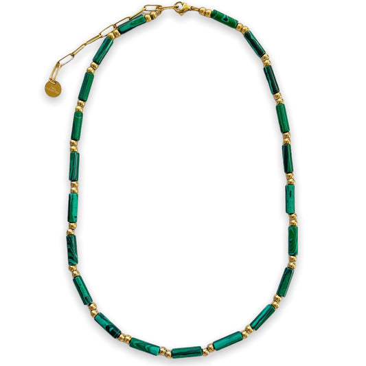 Malachite Heishi Necklace