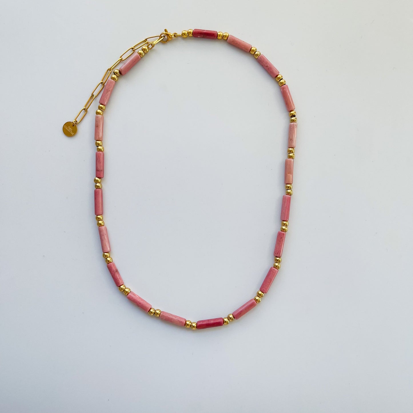 Rhodonite Heishi Necklace