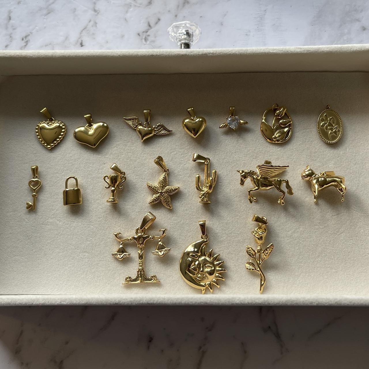 Gold French Bulldog Pendant