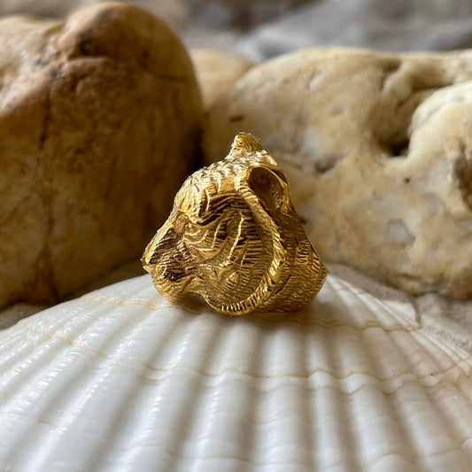 Gold Tiger Ring