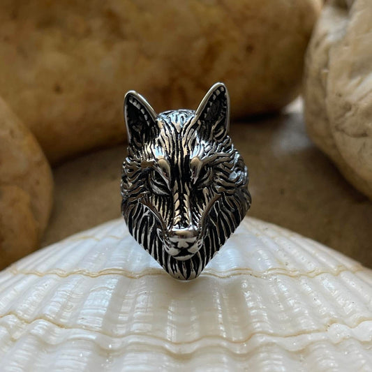 Silver Wolf Ring