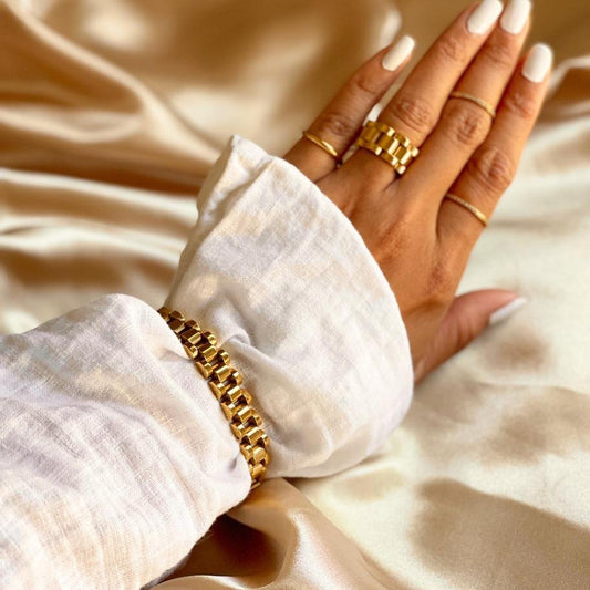 Xavier Bracelet | 18K Gold Plated