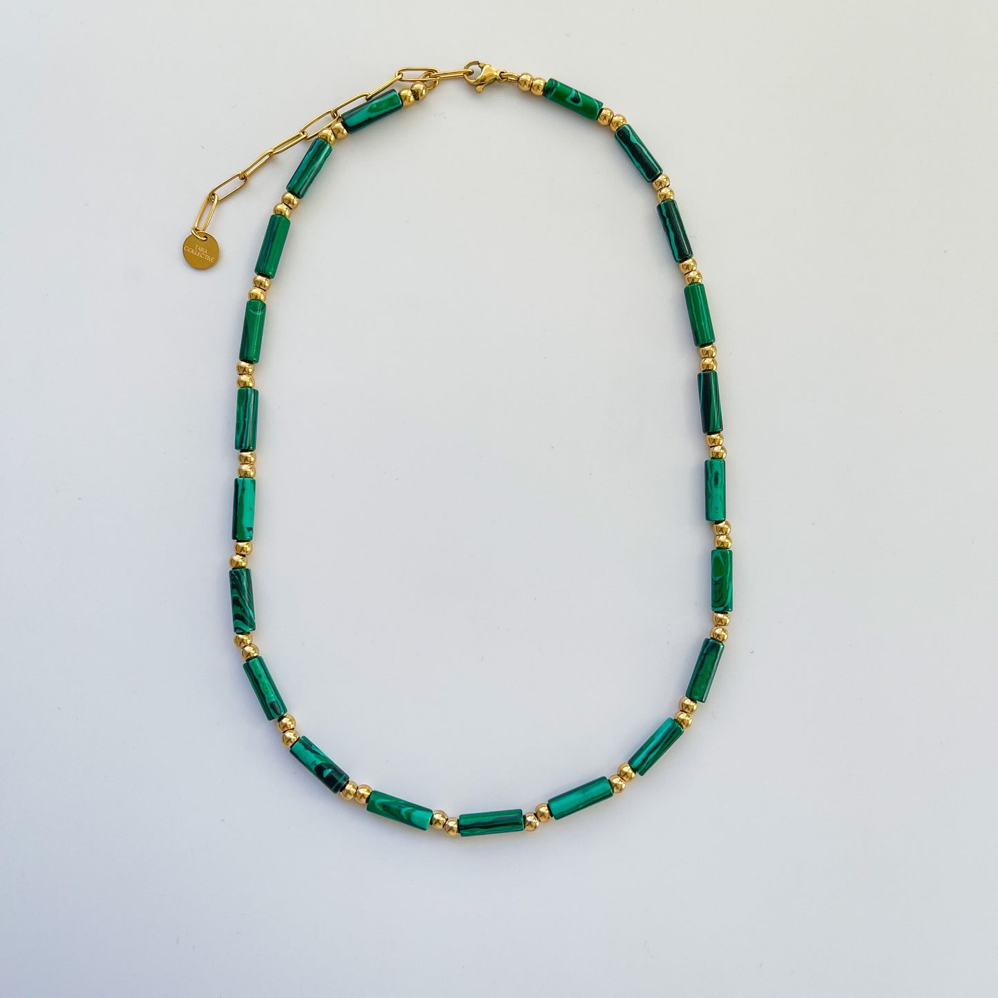 Malachite Heishi Necklace