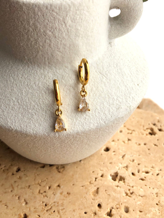 Luna Huggie | 18K Gold Plated