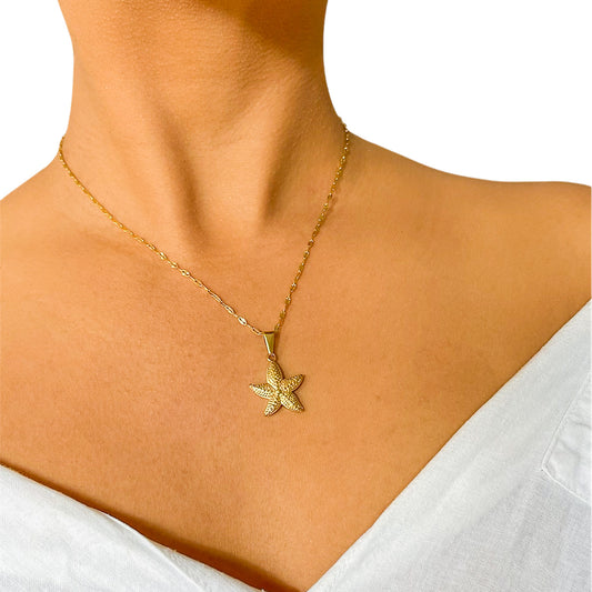 Starfish Necklace | 18K Gold Plated