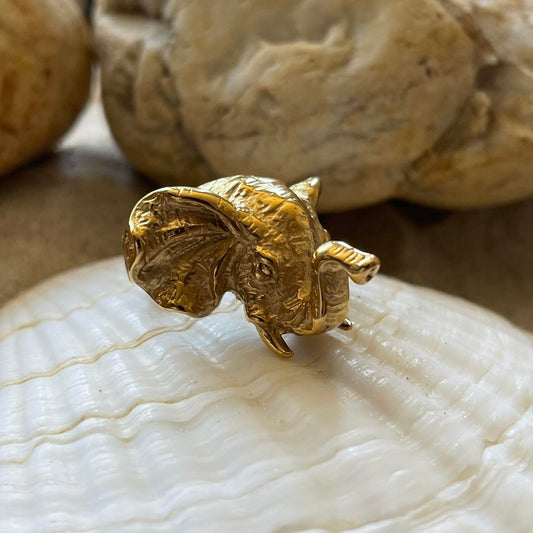 Gold Elephant Ring