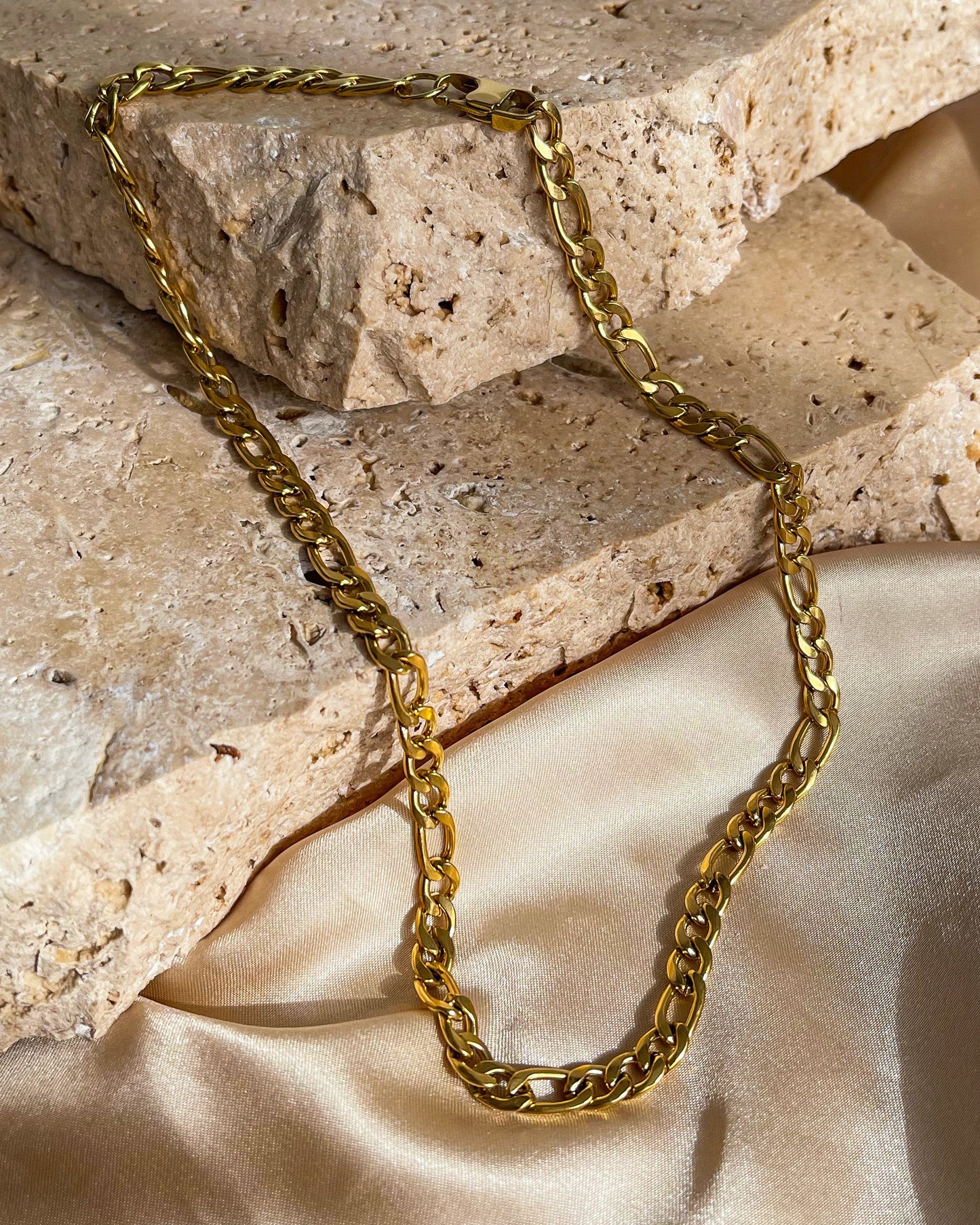 Figaro Chain - 6mm | 18K Gold Plated