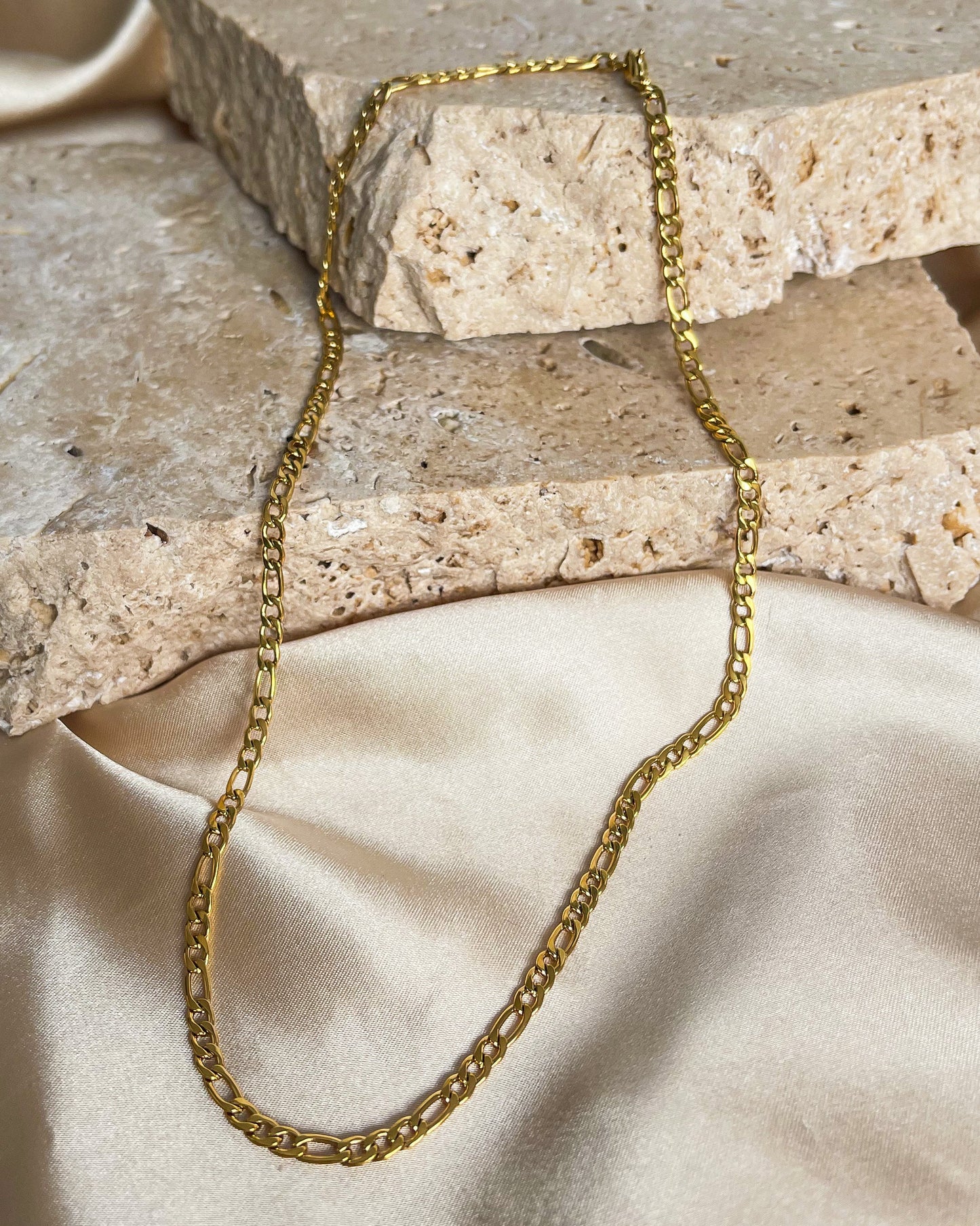 Figaro Chain - 6mm | 18K Gold Plated