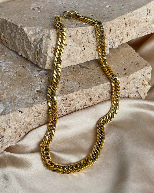 Double Curb Chain | 18K Gold Plated