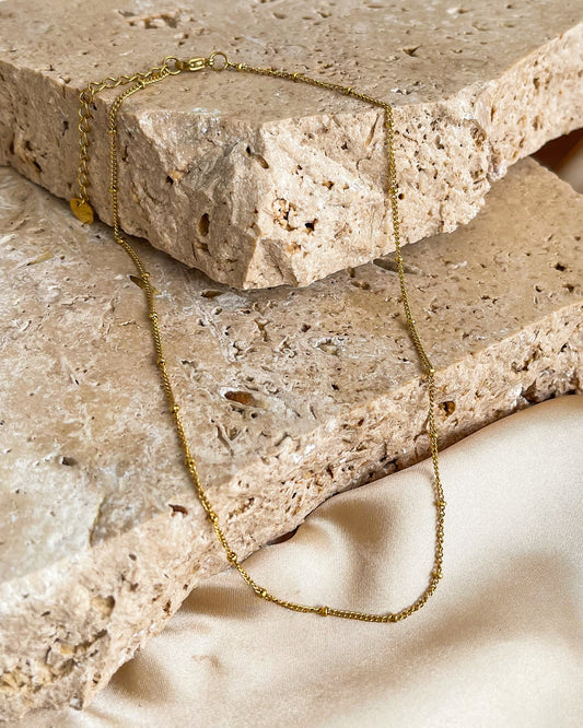 Satellite Chain Necklace | 18K Gold Plated