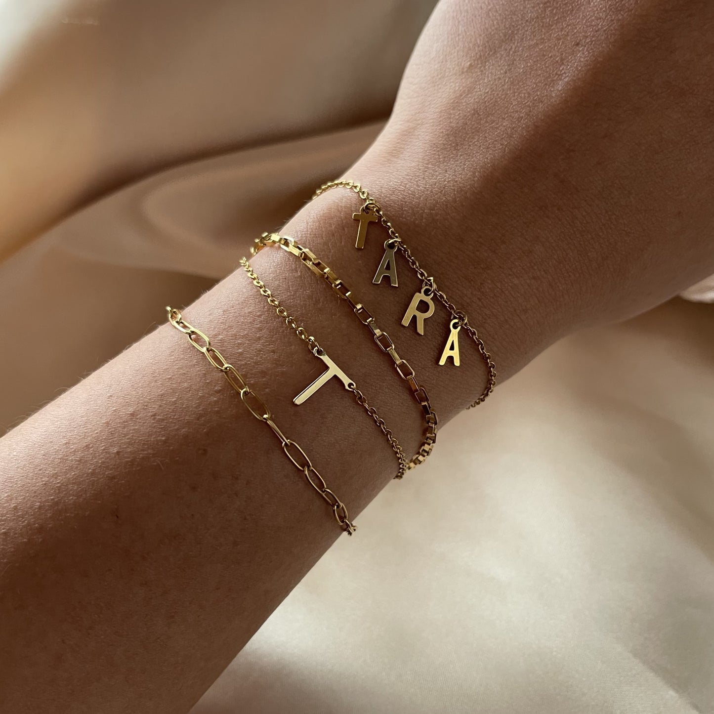 Initial Bracelet | 18K Gold Plated