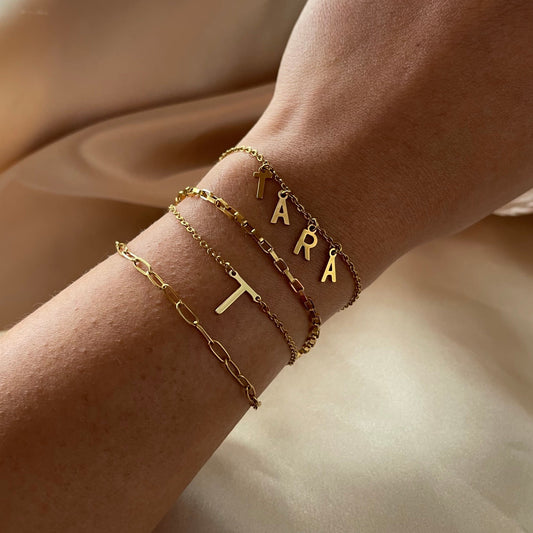 Dainty Paperclip Chain Bracelet | 18K Gold Plated