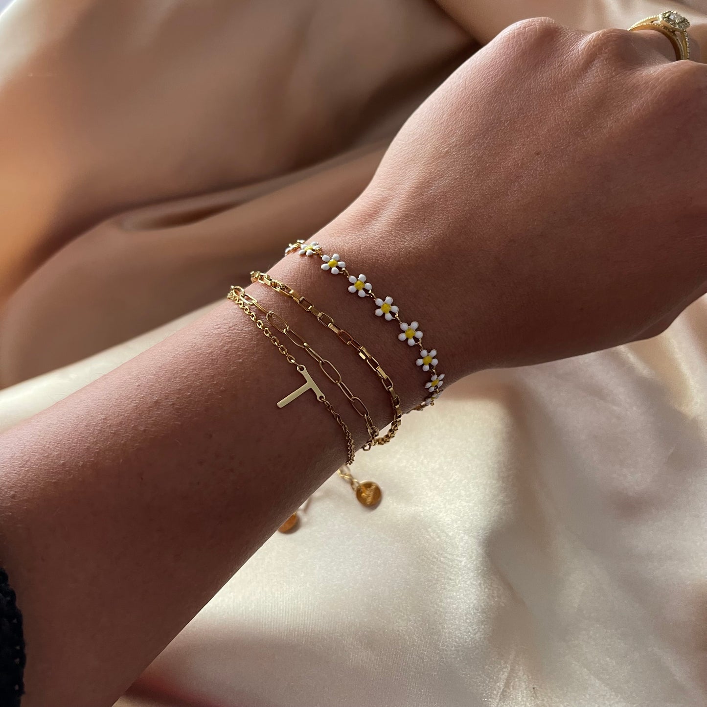 Initial Bracelet | 18K Gold Plated