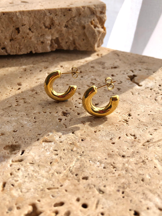 Cee Earrings | 18K Gold Plated