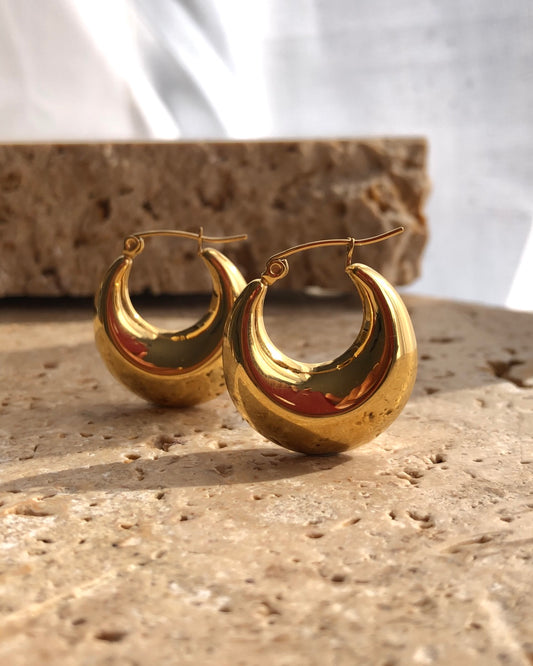 Statement Hoops | 18k Gold Plated
