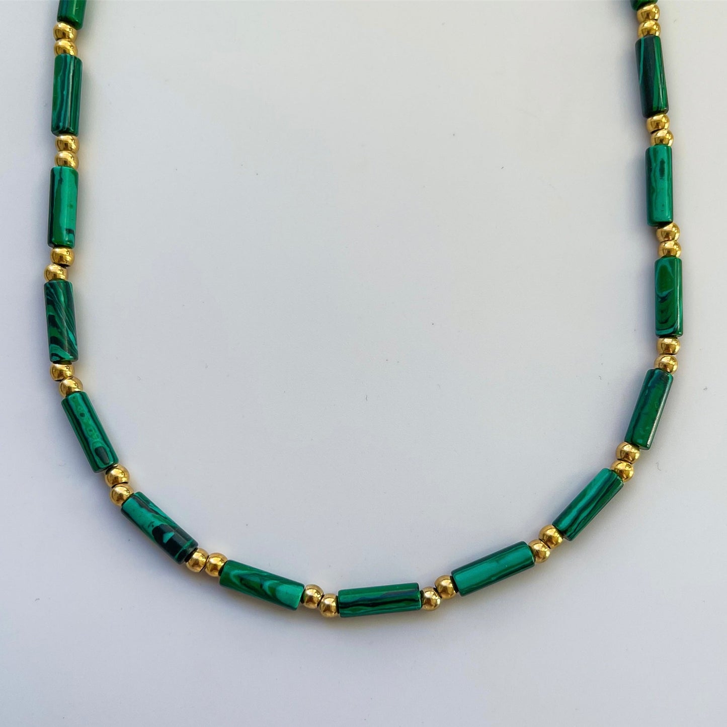 Malachite Heishi Necklace