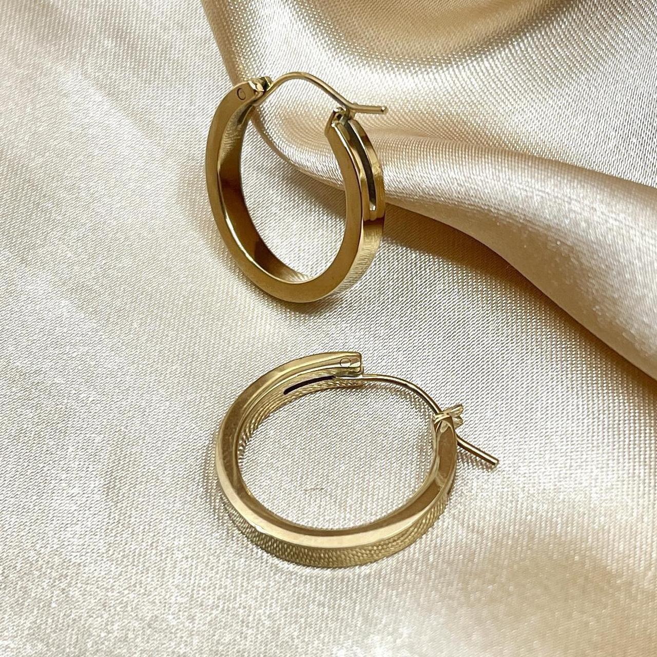 Small flat deals hoop earrings