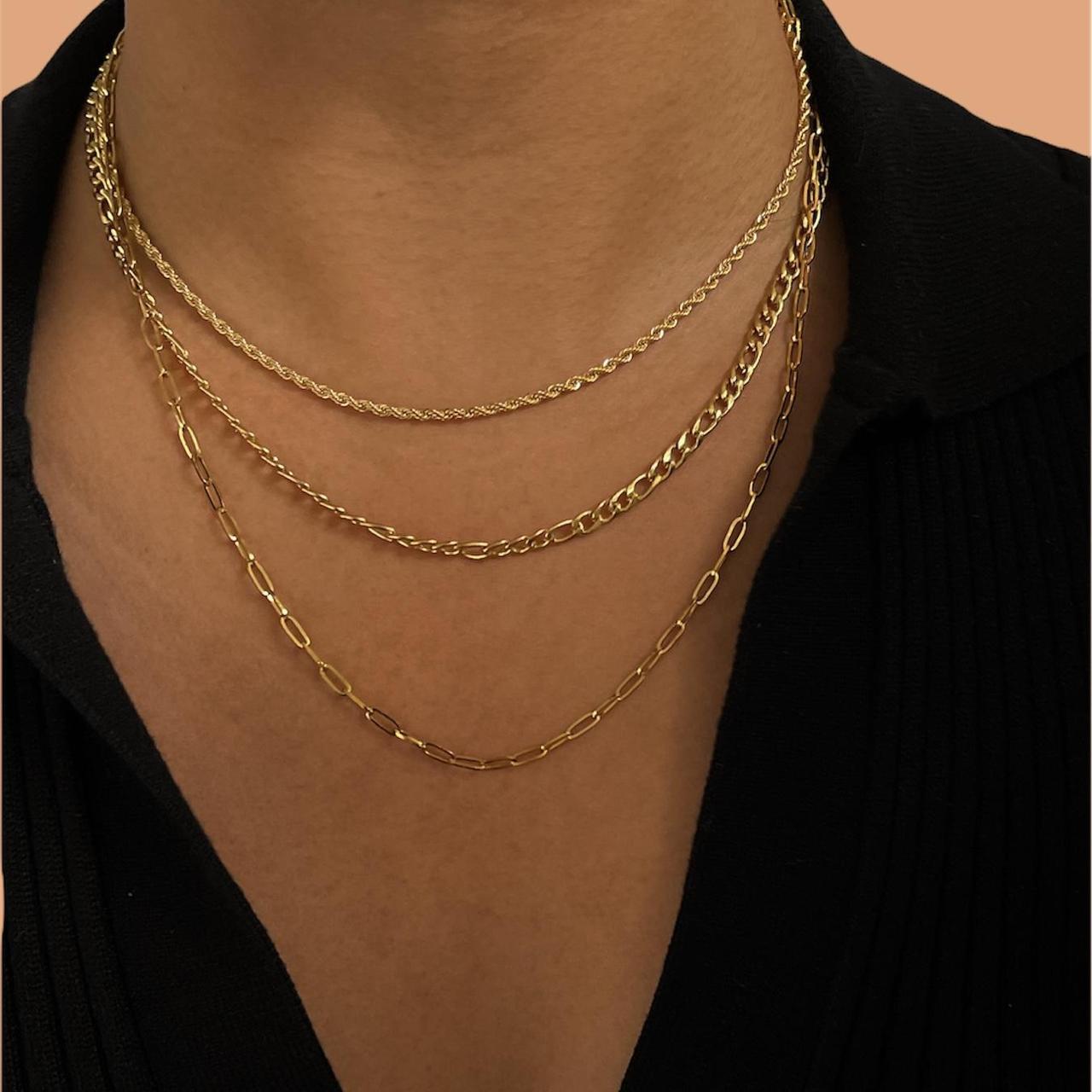 Paperclip Necklace - Dainty | 18K Gold Plated