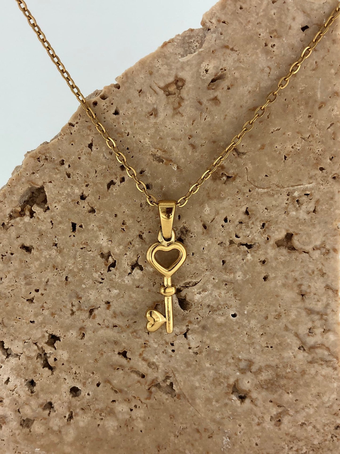 Key Necklace - Gold | 18k Gold Plated