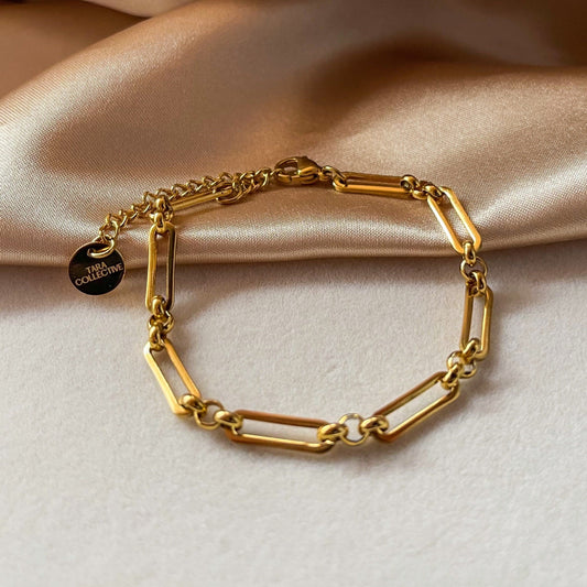 Nora Chain Bracelet | 18K Gold Plated