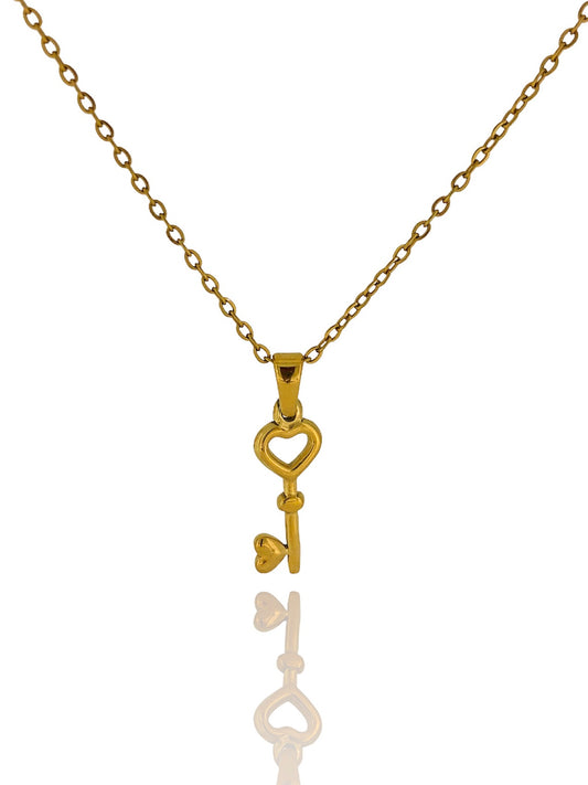Key Necklace - Gold | 18k Gold Plated