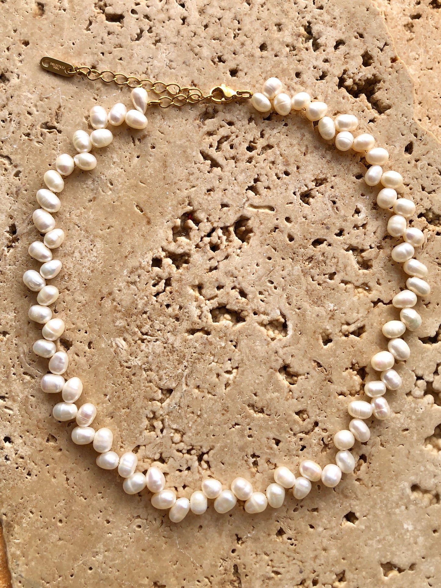 Zig Zag Freshwater Pearl Necklace